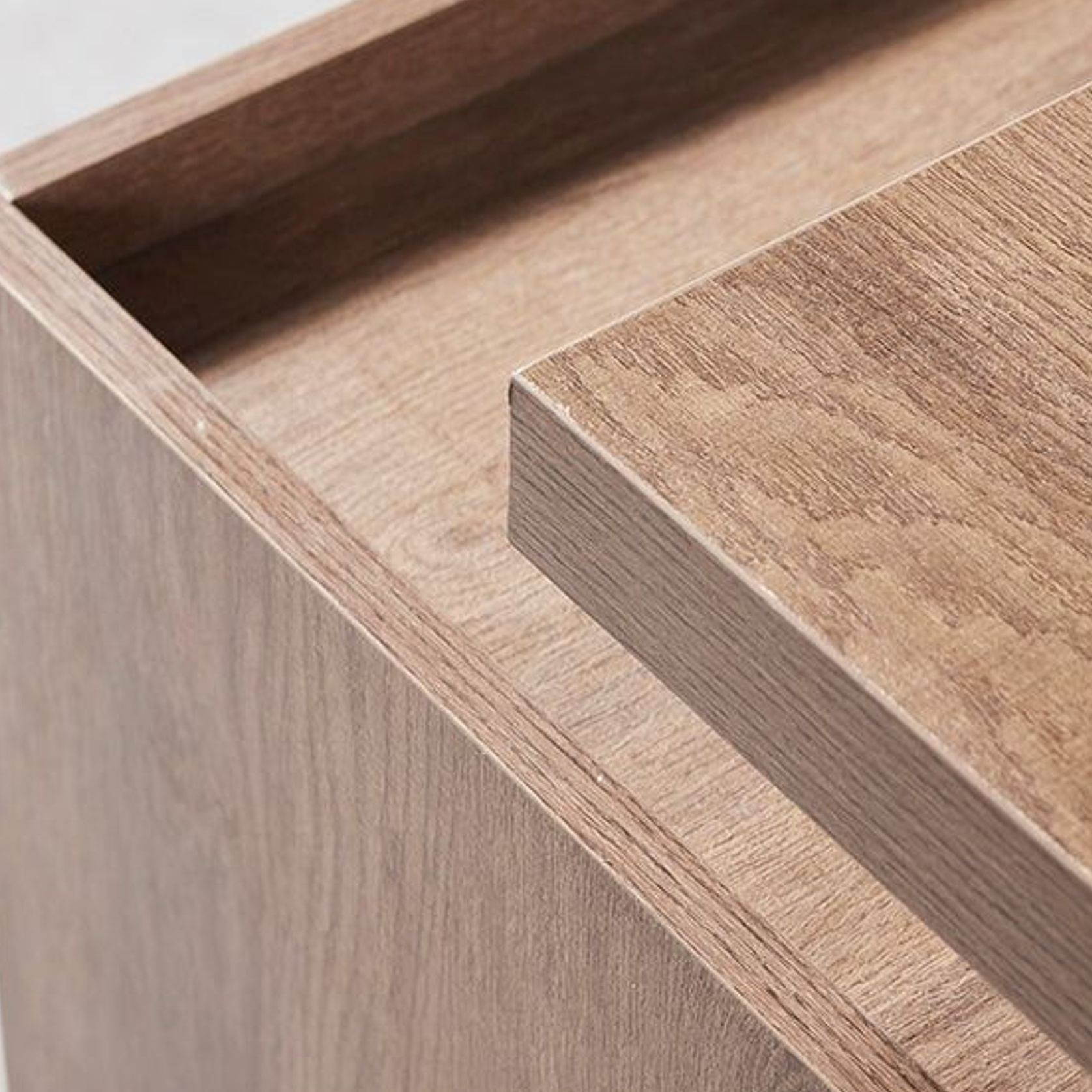 SUTTON Executive Desk with Right Return 1.8M - 2.0M - Warm Oak & Black gallery detail image