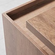 SUTTON Executive Desk with Right Return 1.8M - 2.0M - Warm Oak & Black gallery detail image