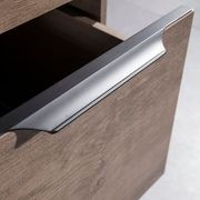KELLEN Executive Desk with Right Return 1.6-1.8M - Warm Oak & Black gallery detail image