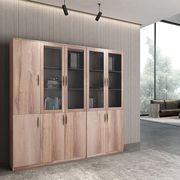 BALDER 5 Door Display Unit 200cm - Warm Oak gallery detail image