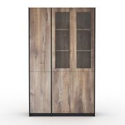 SUTTON 3 Door Display Unit 120cm - Warm Oak gallery detail image