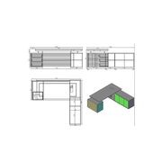 PHOENIX Sit & Stand Electric Lift Executive Desk with Right Return 2.2M - Warm Oak & Black gallery detail image