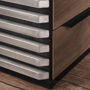 PHOENIX 2.0 - Sit Stand Electric Lift Executive Desk with Right Return 2.8m - Warm Oak & Black gallery detail image