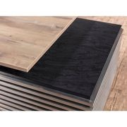 PHOENIX Executive Desk with Left Return 1.8M - Warm Oak & Black gallery detail image