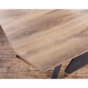 ARTO Executive Office Desk with Reversible Return 1.8M - 2.0M - Warm Oak & Black gallery detail image