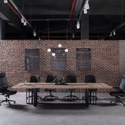 VIDAL Boardroom Table 3.6cm x 1.2m - Warm Oak & Black gallery detail image