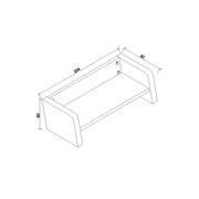 FRANCO Three Seater Sofa - Warm Oak & Black gallery detail image