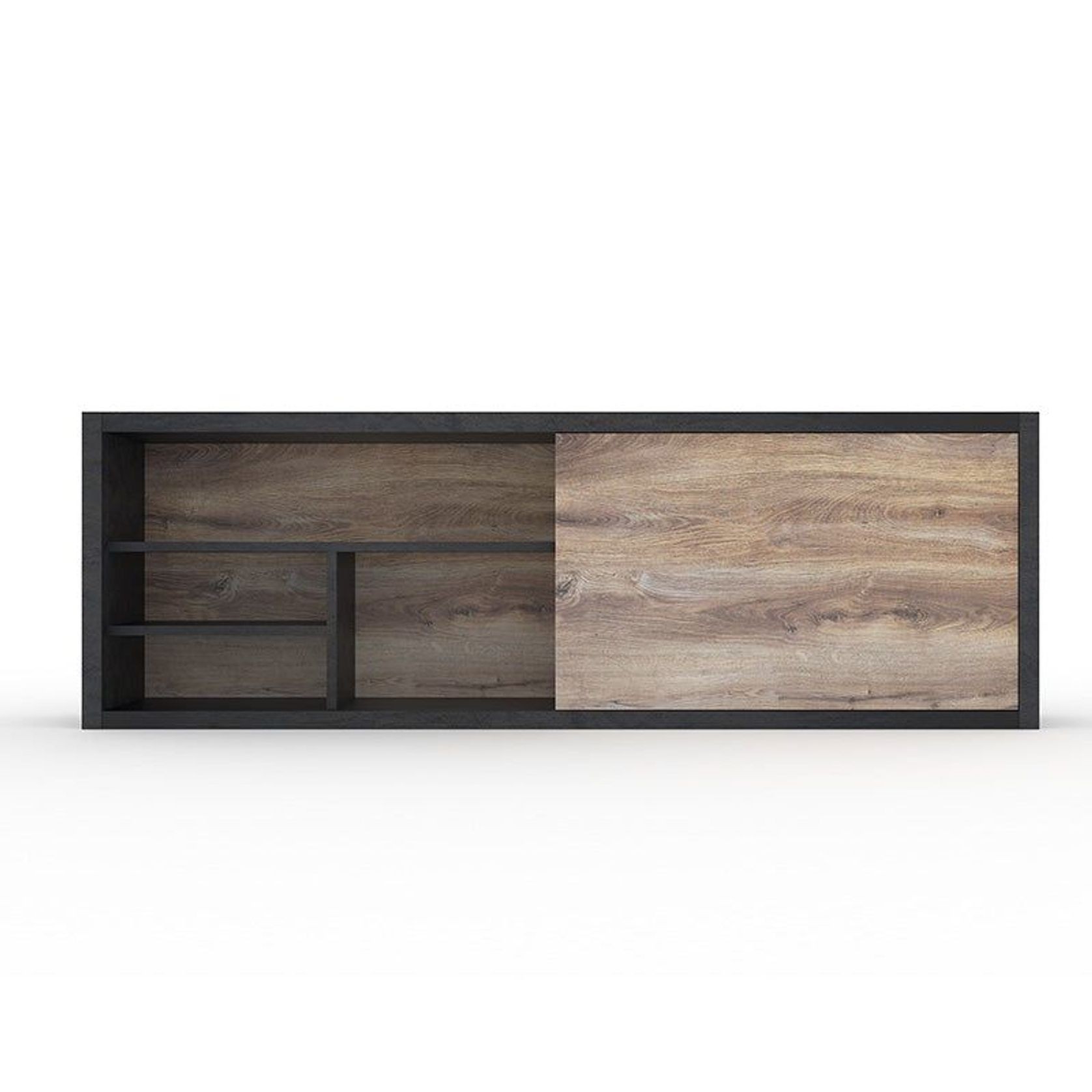 ARTO Display Unit 240cm - Warm Oak & Black gallery detail image