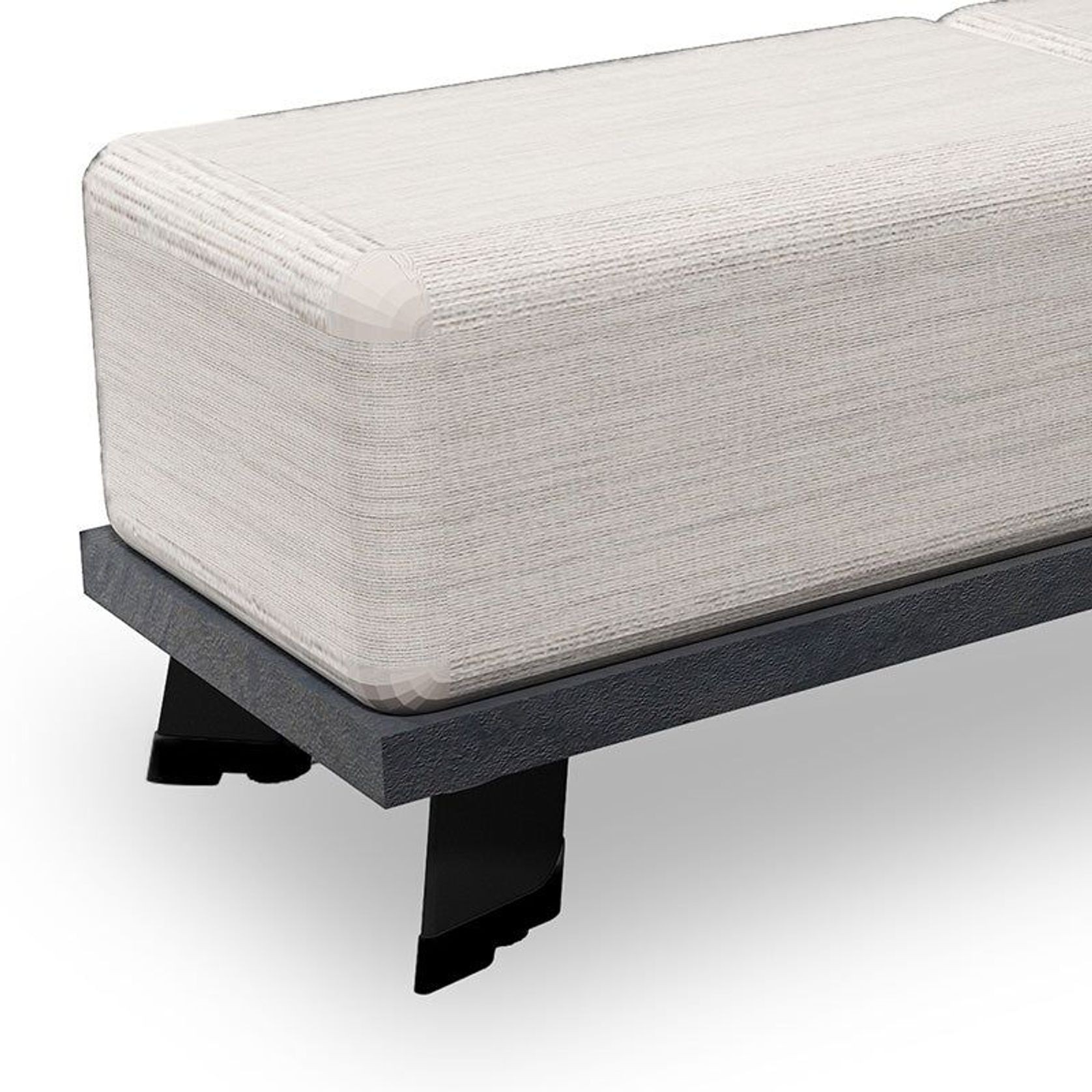 HALDIS Bench 180cm - Warm Oak & Black gallery detail image