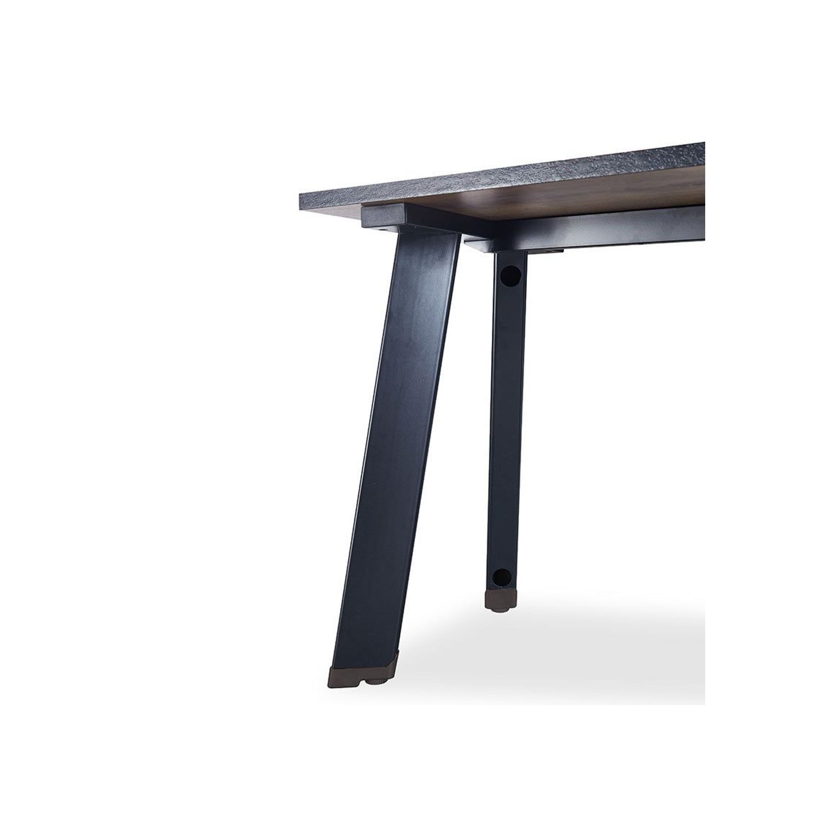 ARTO Single Workstation Desk with Left Cabinet 1.2M - Warm Oak & Black gallery detail image