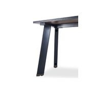 ARTO Single Workstation Desk with Left Cabinet 1.2M - Warm Oak & Black gallery detail image