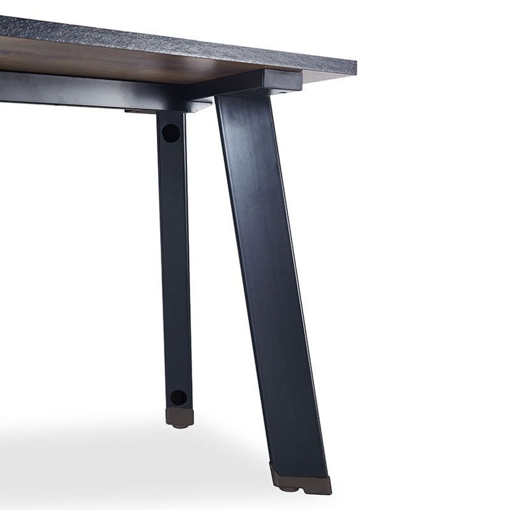 ARTO Single Workstation Desk with Right Cabinet 1.2M - Warm Oak & Black gallery detail image