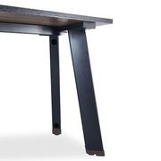 ARTO Single Workstation Desk with Right Cabinet 1.2M - Warm Oak & Black gallery detail image