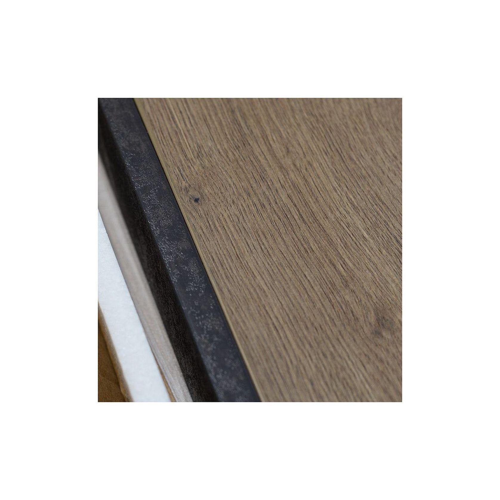 DEWITT Reception Desk 2.4M - Tobacco & Dark Concrete gallery detail image