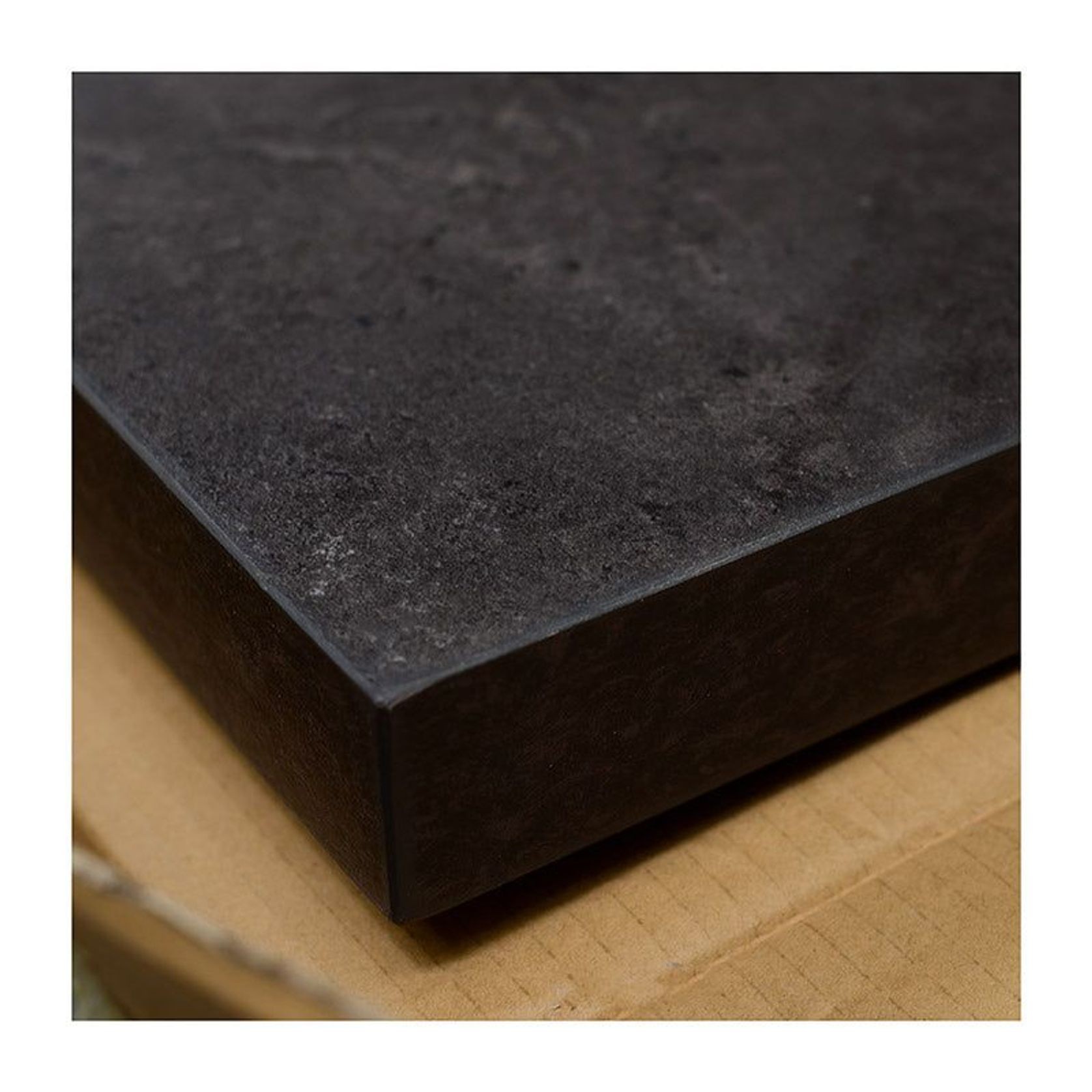 DEWITT Reception Desk 2.4M - Tobacco & Dark Concrete gallery detail image