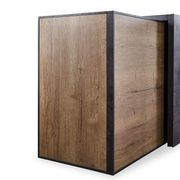 DEWITT Reception Desk 2.4M - Tobacco & Dark Concrete gallery detail image