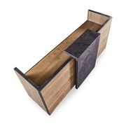 DEWITT Reception Desk 2.4M - Tobacco & Dark Concrete gallery detail image