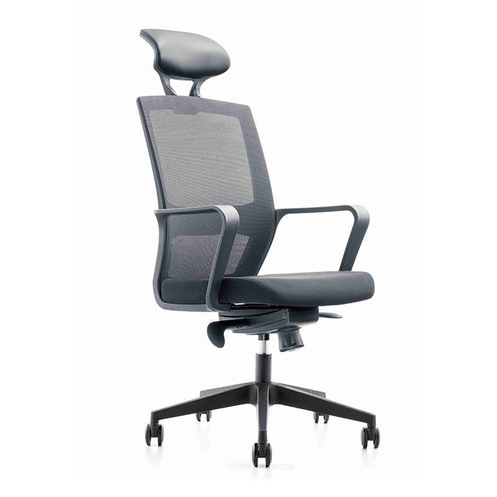 Argo Executive Office Chair with Headrest - Black gallery detail image