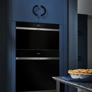 Wolf M Series Contemporary Single Oven Black Glass 76cm gallery detail image
