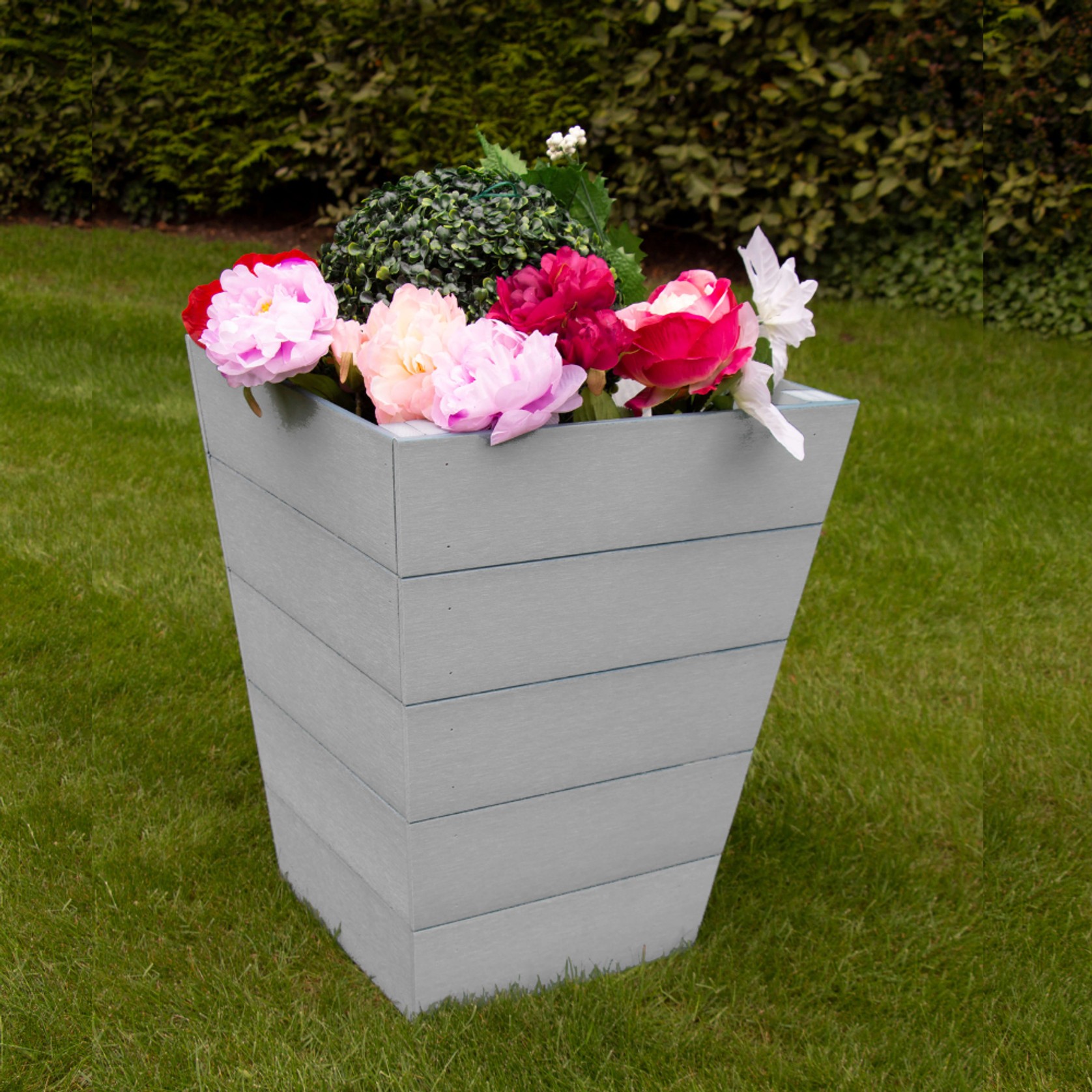WINAWOOD Planter Pot Set of 2 - Large - Stone Grey gallery detail image