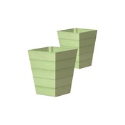 WINAWOOD Planter Pot Set of 2 - Large - Duck Egg Green gallery detail image