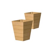WINAWOOD Planter Pot Set of 2 - Large - New Teak gallery detail image