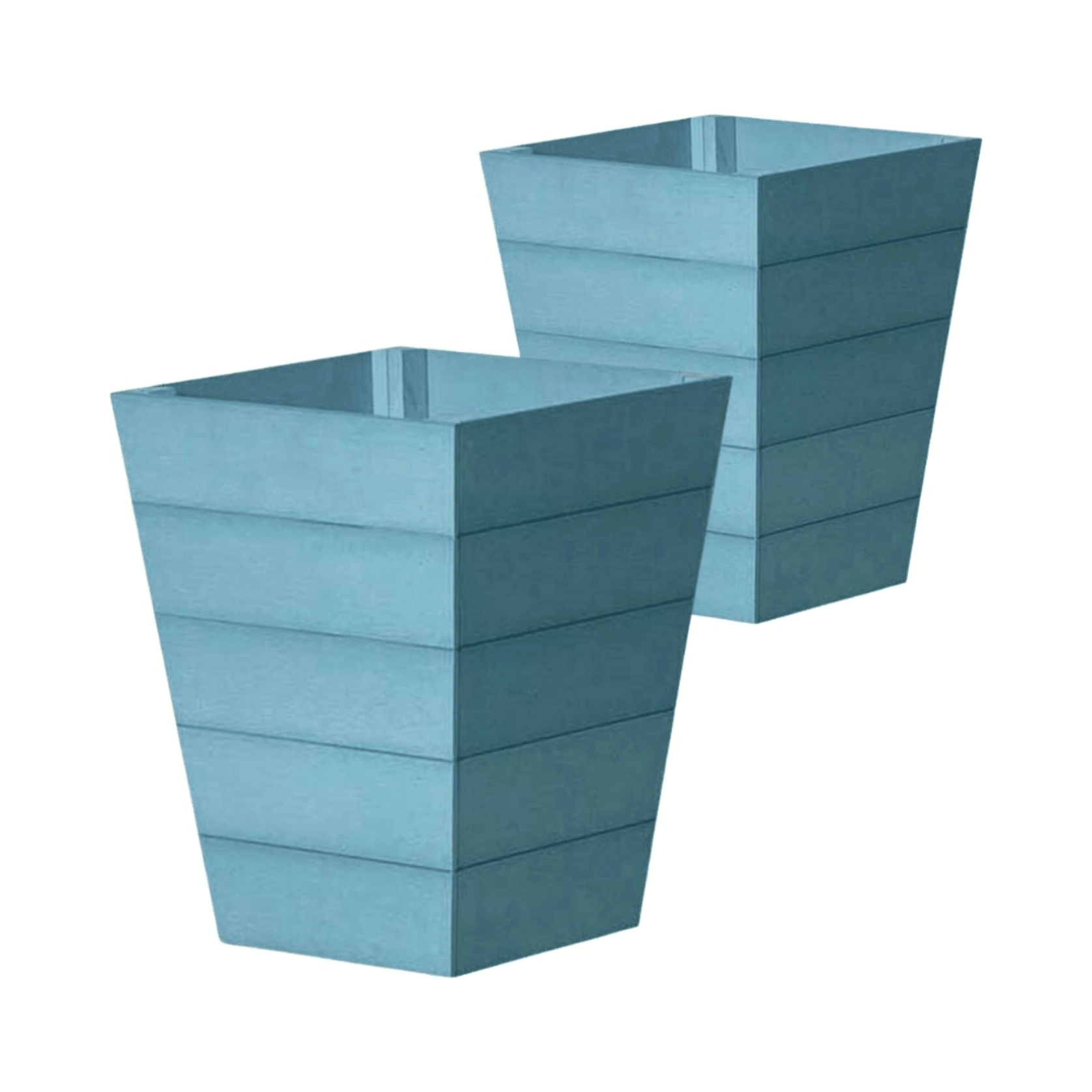 WINAWOOD Planter Pot Set of 2 - Large - Powder Blue gallery detail image