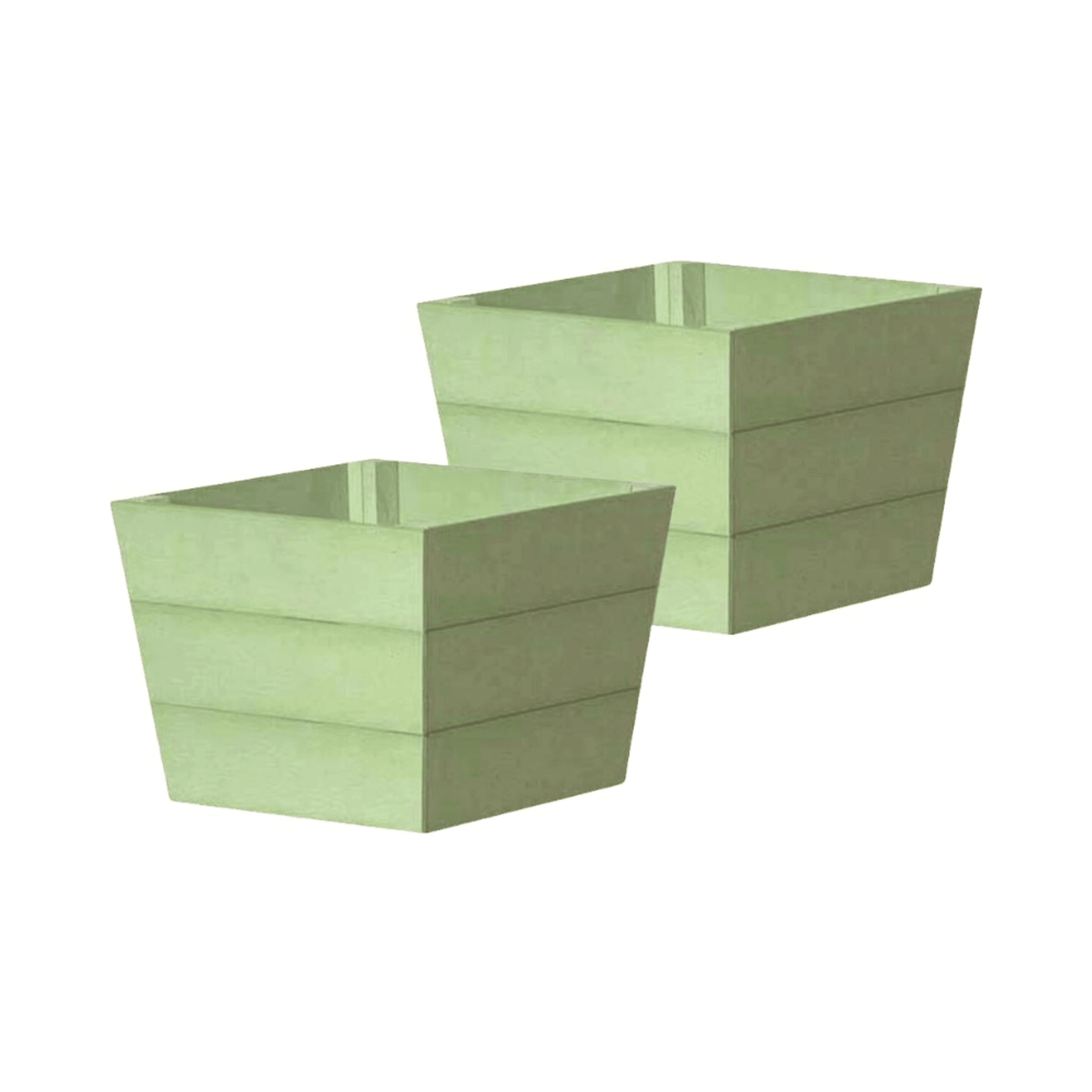 WINAWOOD Planter Pot Set of 2 - Small - Duck Egg Green gallery detail image