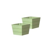 WINAWOOD Planter Pot Set of 2 - Small - Duck Egg Green gallery detail image