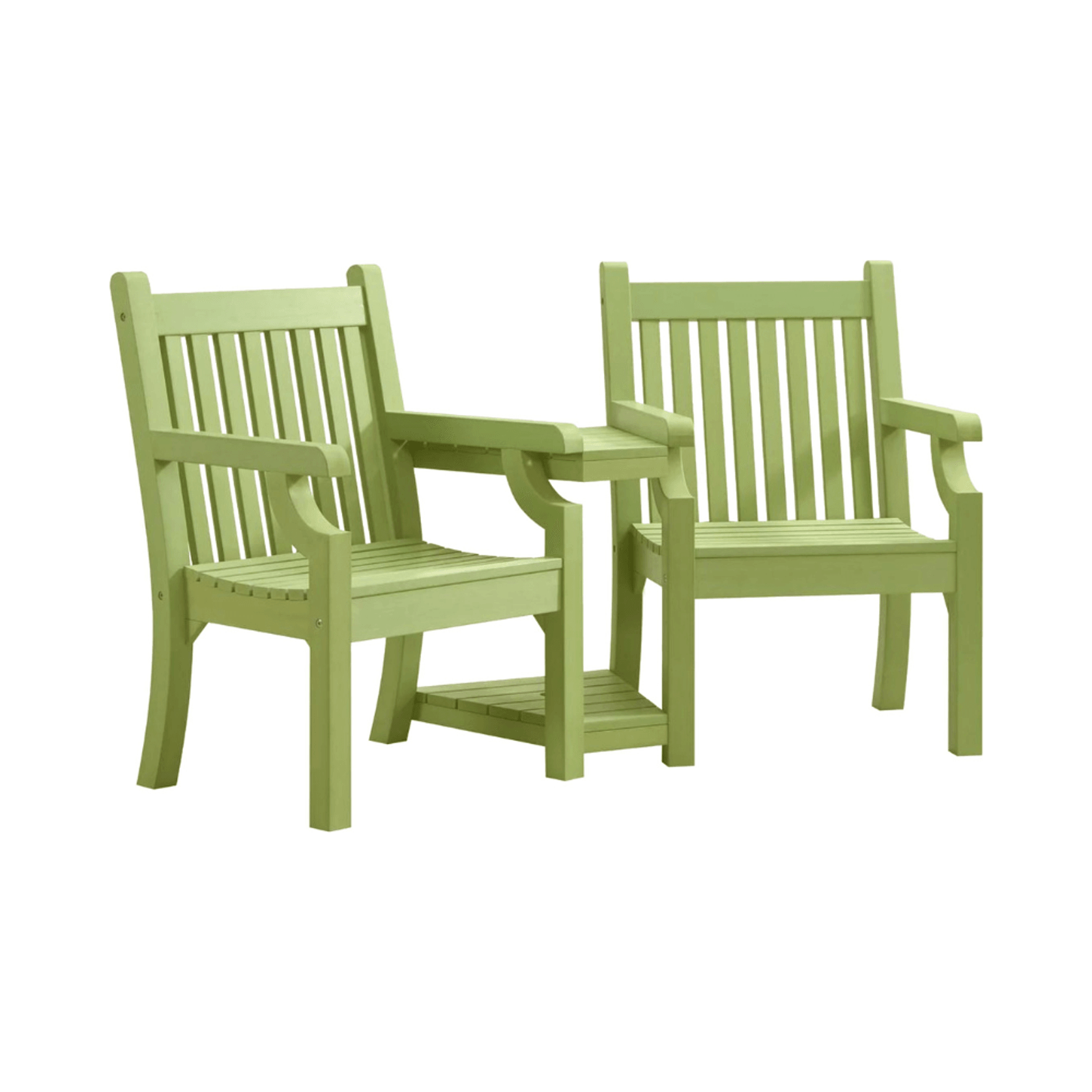 WINAWOOD Sandwick Love Seat With Table - 1720cm - Duck Egg Green gallery detail image