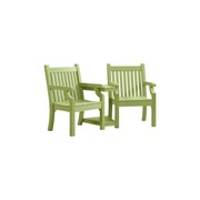 WINAWOOD Sandwick Love Seat With Table - 1720cm - Duck Egg Green gallery detail image