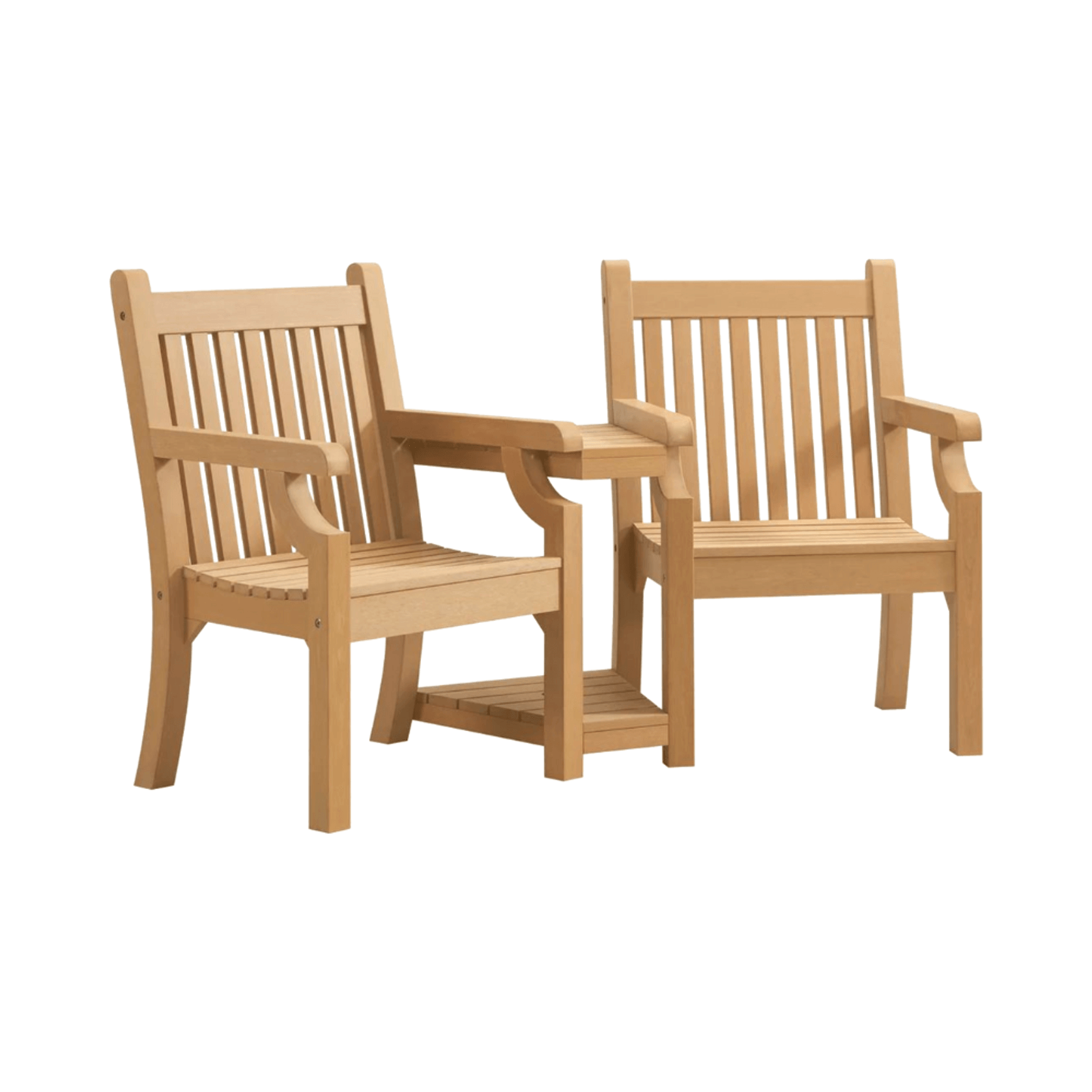 WINAWOOD Sandwick Love Seat With Table - 1720cm - New Teak gallery detail image