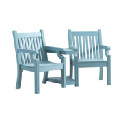 WINAWOOD Sandwick Love Seat With Table - 1720cm - Powder Blue gallery detail image