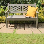 WINAWOOD Speyside 2 Seater Bench - 1216mm - Stone Grey gallery detail image