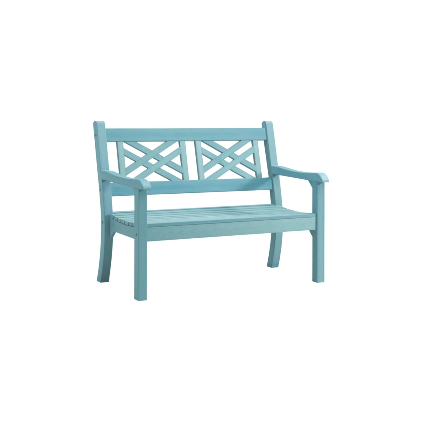 WINAWOOD Speyside 2 Seater Bench - 1216mm - Powder Blue gallery detail image