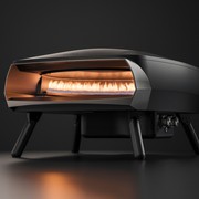 WITT Etna Rotante Gas Powered Pizza Oven w/ Twin Burner & Rotating Stone 16" - Black gallery detail image