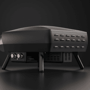 WITT Etna Rotante Gas Powered Pizza Oven w/ Twin Burner & Rotating Stone 16" - Black gallery detail image