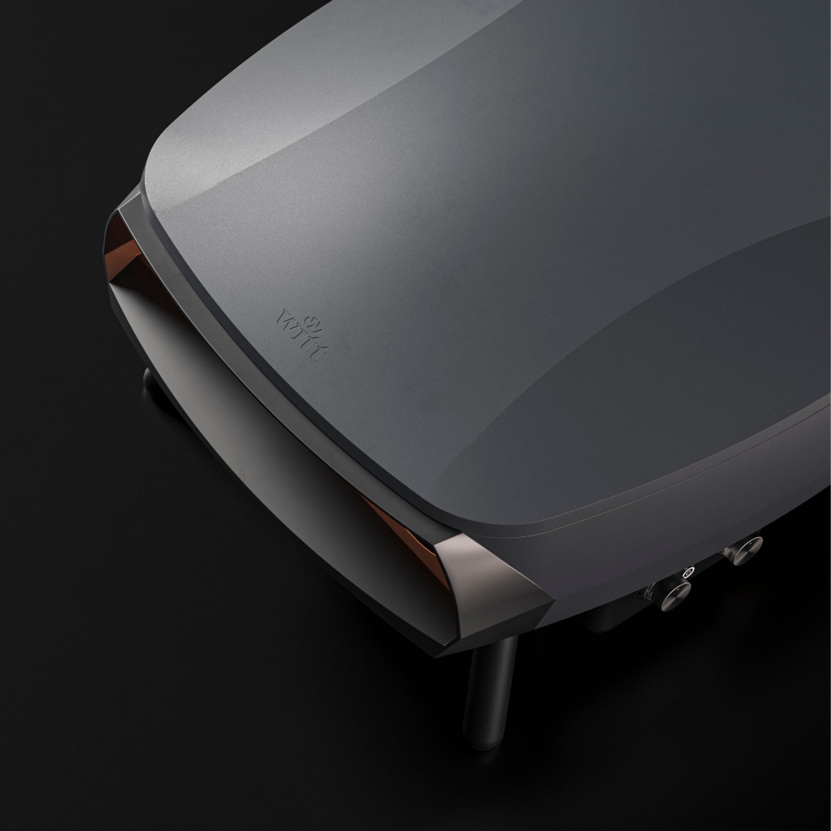 WITT Etna Rotante Gas Powered Pizza Oven w/ Twin Burner & Rotating Stone 16" - Graphite gallery detail image