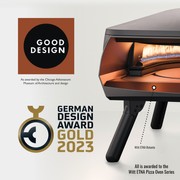 WITT Etna Rotante Gas Powered Pizza Oven w/ Twin Burner & Rotating Stone 16" - Graphite gallery detail image