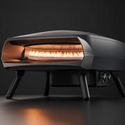 WITT Etna Rotante Gas Powered Pizza Oven w/ Twin Burner & Rotating Stone 16" - Graphite gallery detail image