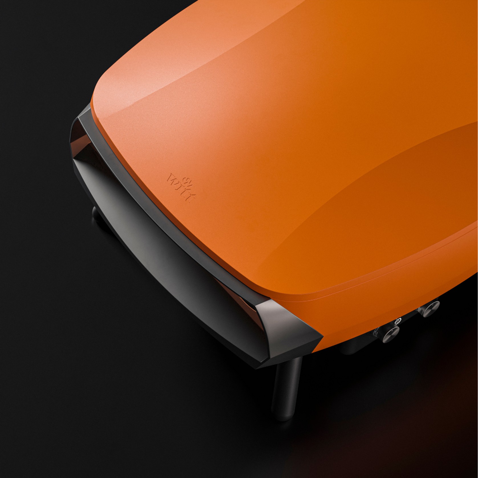 WITT Etna Rotante Gas Powered Pizza Oven w/ Twin Burner & Rotating Stone 16" - Orange gallery detail image