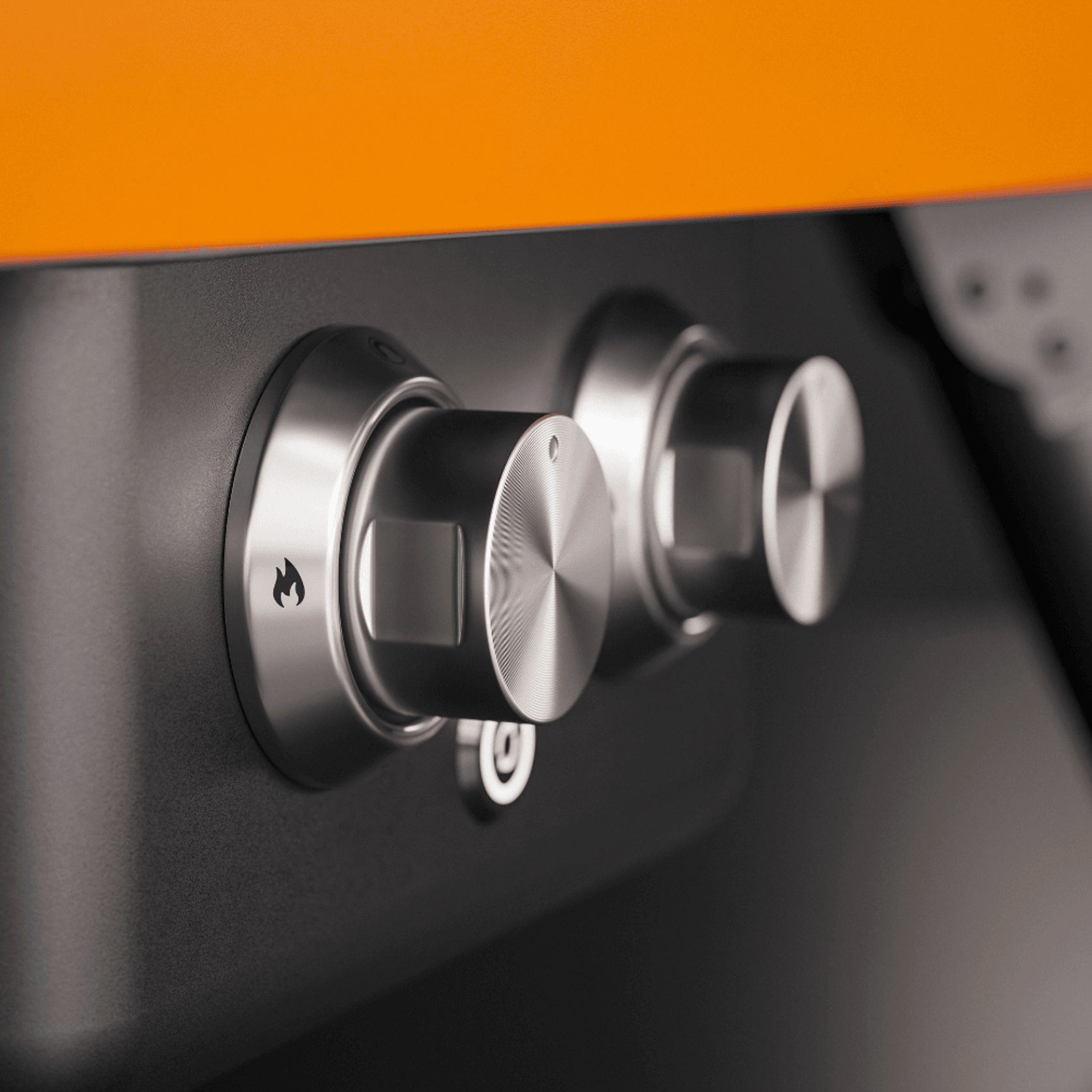 WITT Etna Rotante Gas Powered Pizza Oven w/ Twin Burner & Rotating Stone 16" - Orange gallery detail image