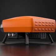 WITT Etna Rotante Gas Powered Pizza Oven w/ Twin Burner & Rotating Stone 16" - Orange gallery detail image