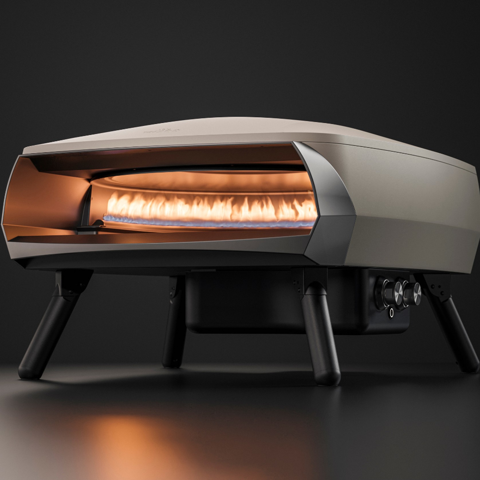 WITT Etna Rotante Gas Powered Pizza Oven w/ Twin Burner & Rotating Stone 16" - Stone gallery detail image