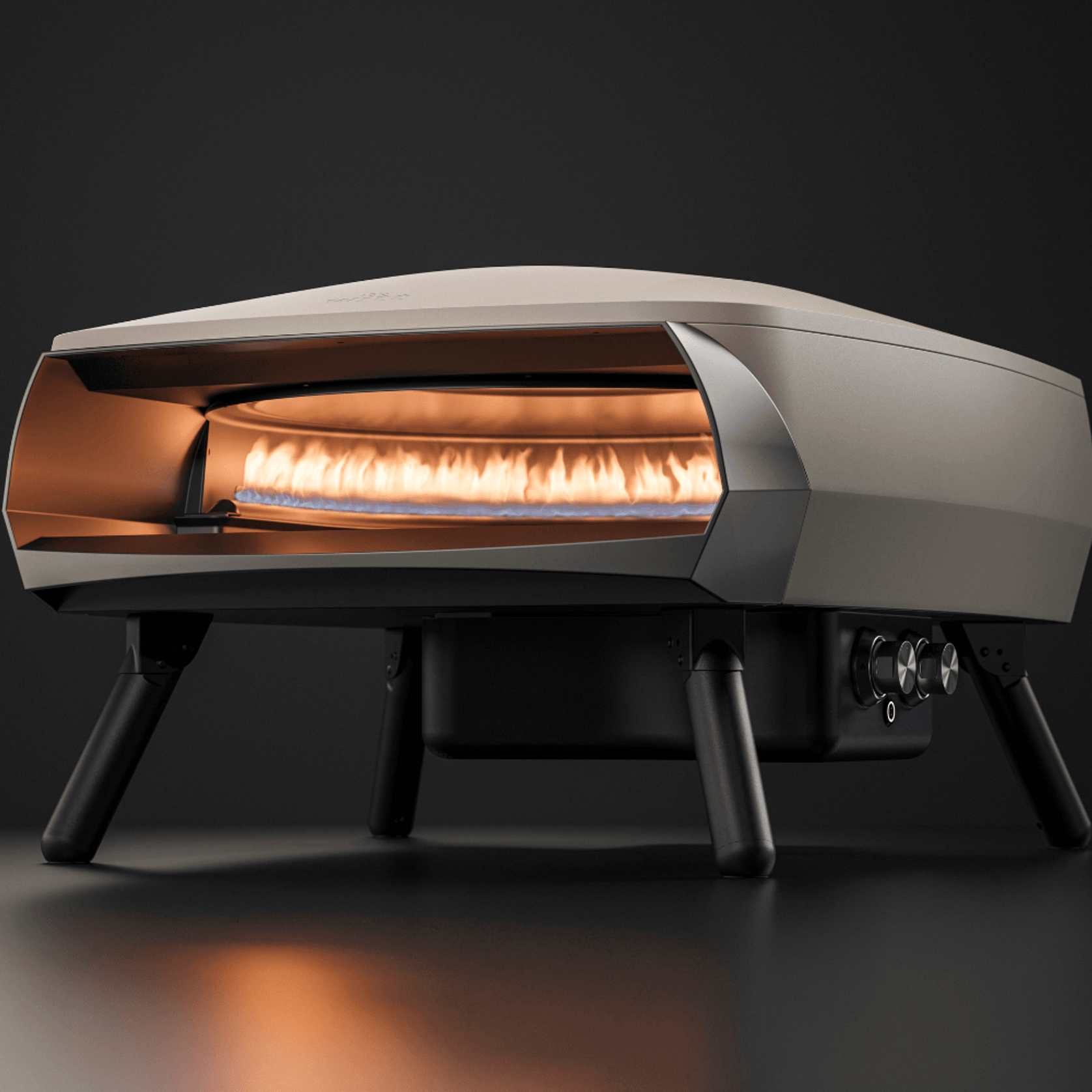 WITT Etna Rotante Gas Powered Pizza Oven w/ Twin Burner & Rotating Stone 16" - Stone gallery detail image