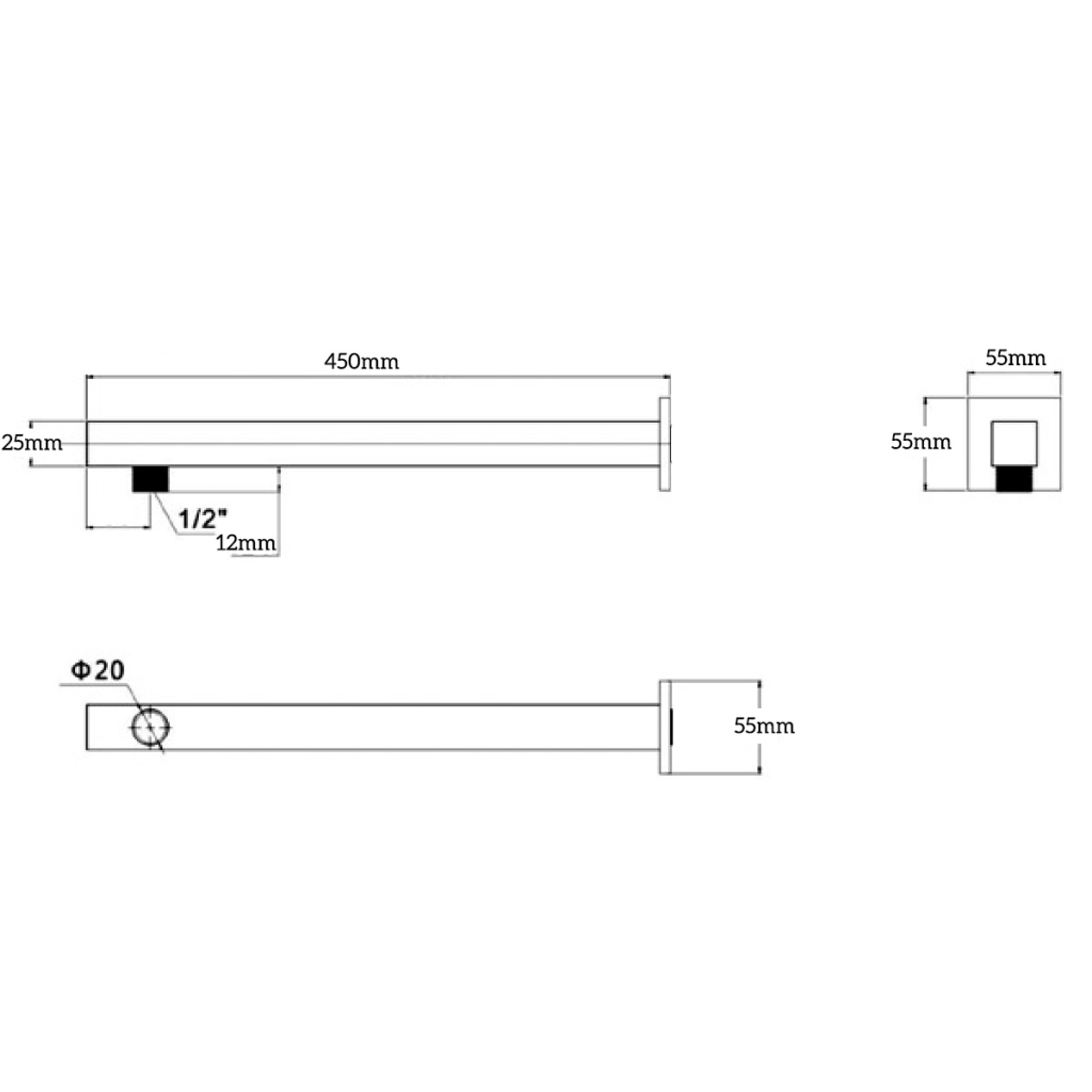 Cresta Wall Shower Arm gallery detail image