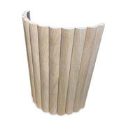 WOODFLEX Flexible Wooden Slat Wall Panel - Oak Veneer - 2700mm x 595mm - Half Round gallery detail image
