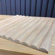 WOODFLEX Flexible Wooden Slat Wall Panel - Oak Veneer - 3000mm x 600mm - Half Round gallery detail image