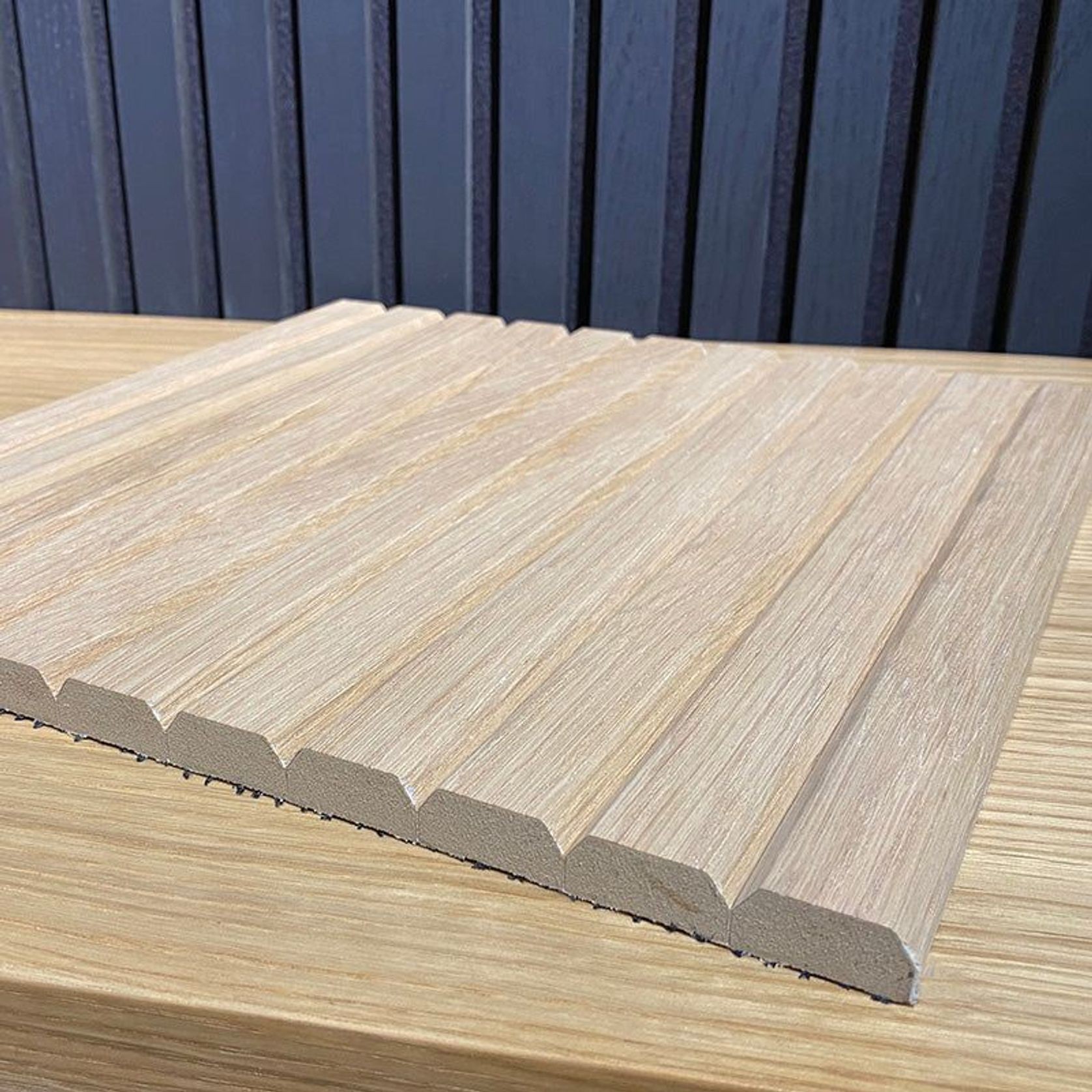WOODFLEX Flexible Wooden Slat Wall Panel - Oak Veneer - 2700mm x 595mm - Platforms gallery detail image