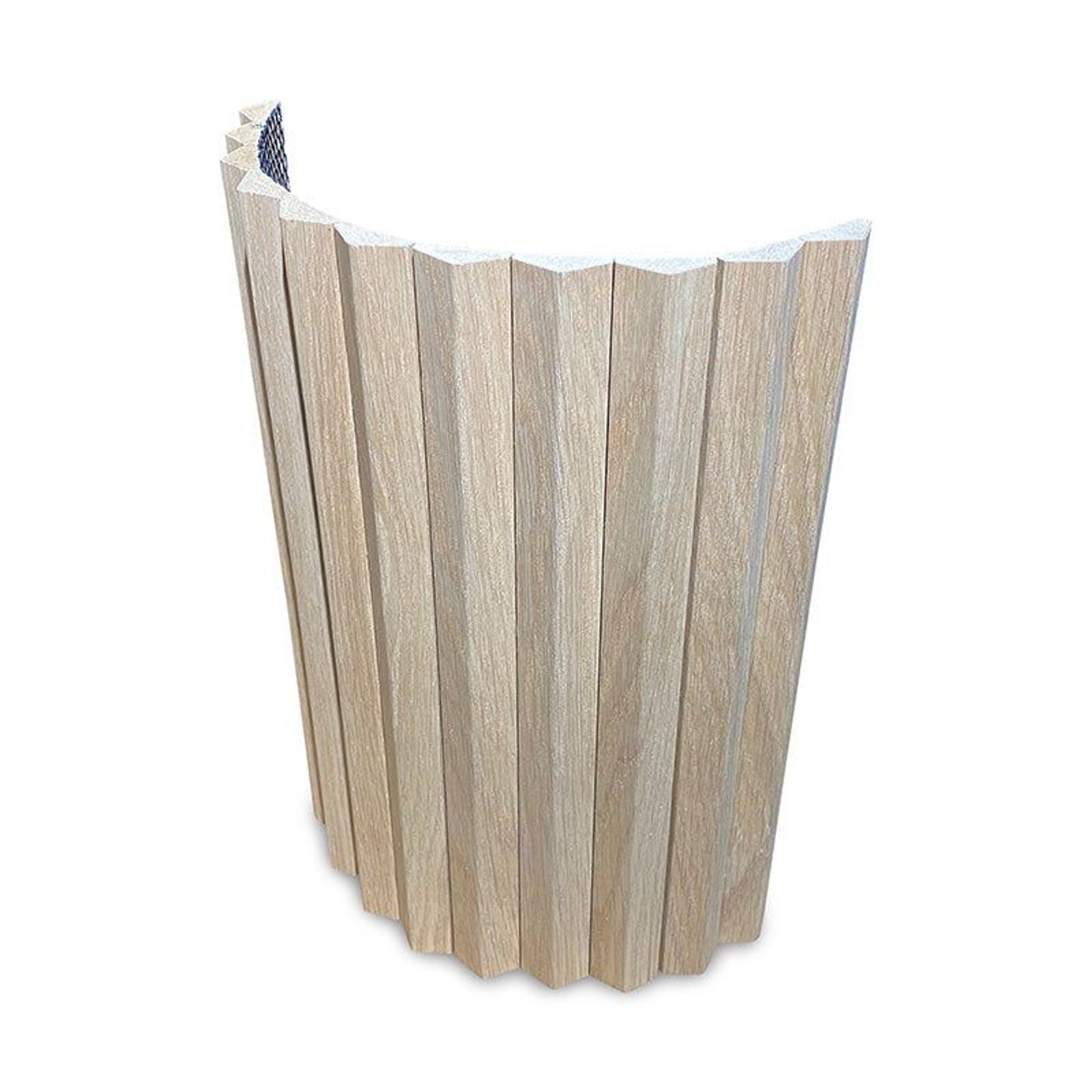 WOODFLEX Flexible Wooden Slat Wall Panel - Oak Veneer - 2700mm x 595mm - Triangle gallery detail image